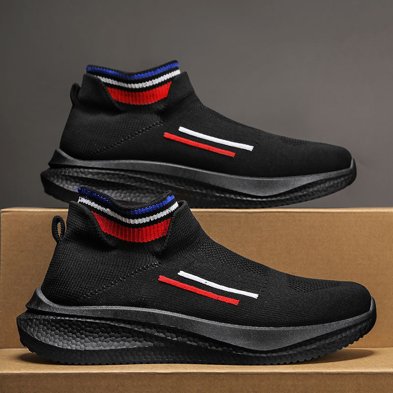Men's Breathable Mesh Surface Flying Woven Sports Shoes