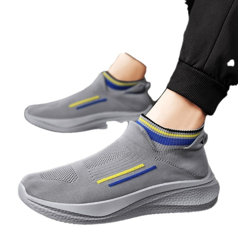 Men's Breathable Mesh Surface Flying Woven Sports Shoes