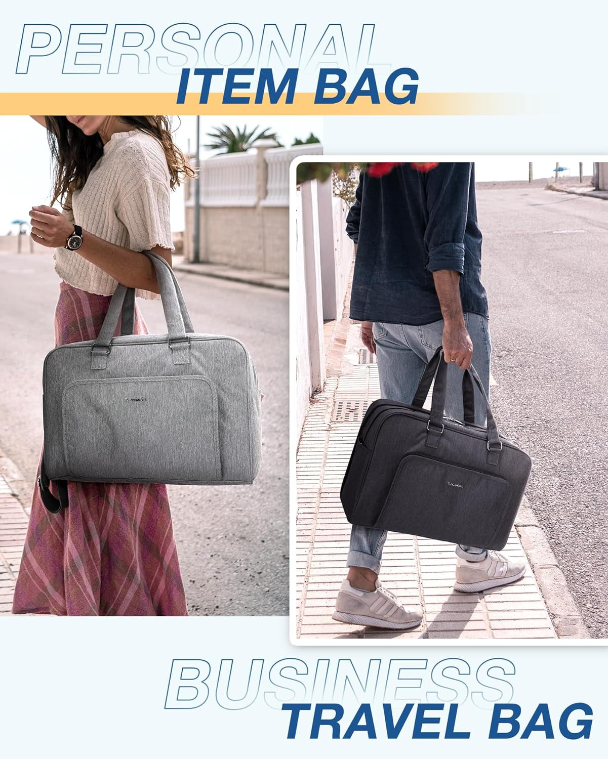 Overnight Weeked Travel Bag Personal Items Bag with Shoe Bag