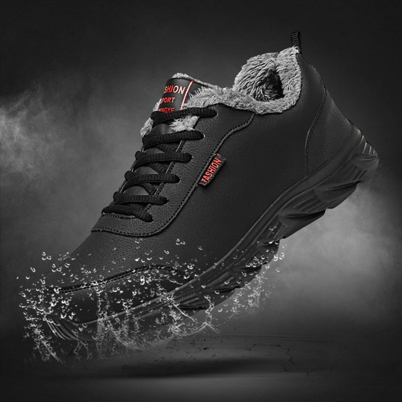Men Sneakers Winter Warm Sports Shoes With Plush - Prime Warehouse
