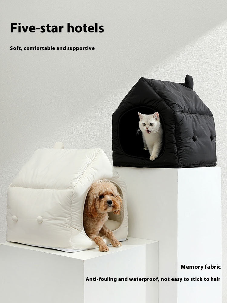 Cozy Winter Warm Kennel Cat Mat Detachable