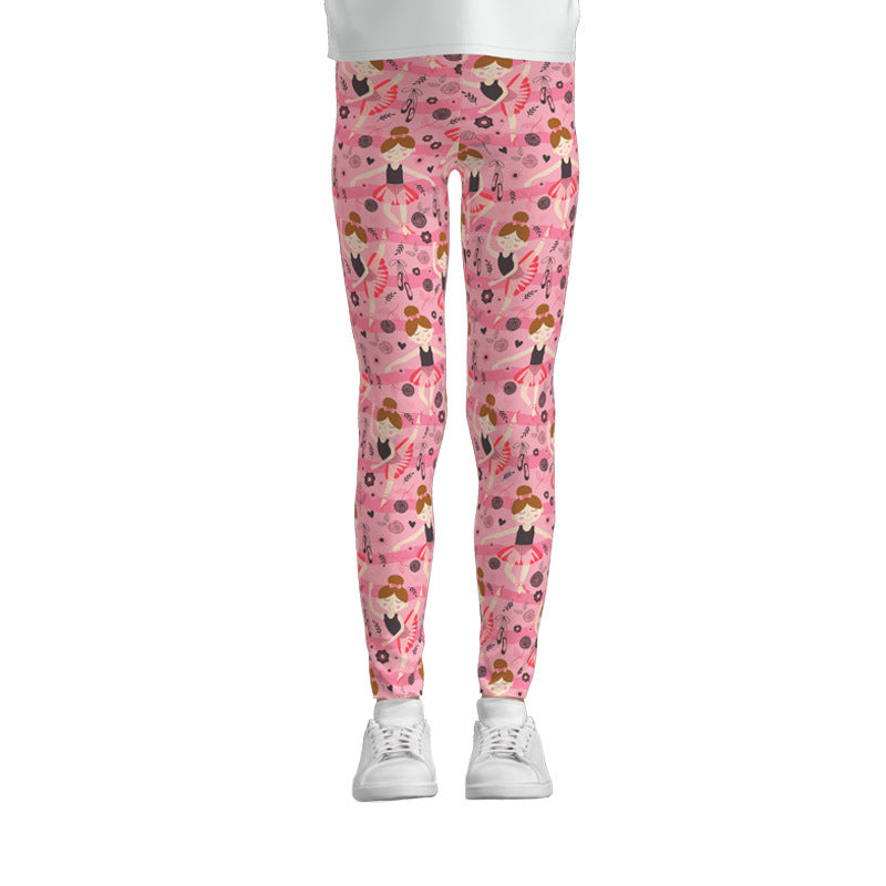 Digital Printing Leggings Girls Leggings Thin Stretch Pants - Prime Warehouse