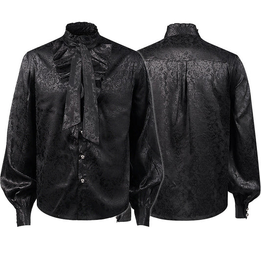 Medieval Costume Men's Pleated Shirt Costume - Prime Warehouse