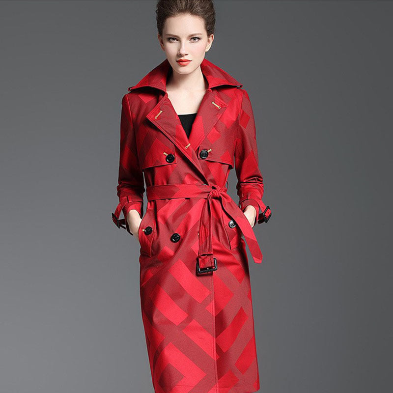 Double-breasted long jacket for Women