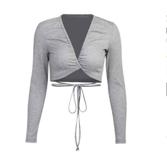 Strapless Crop Top T Shirt Women Sexy Slim-fit Short Coat - Prime Warehouse
