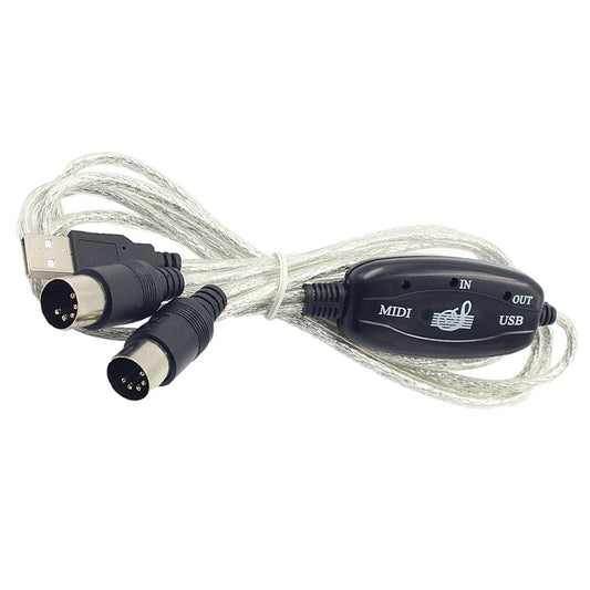 Electronic Keyboard Music Midi Adapter Cable Computer Music Editing Cable - Prime Warehouse