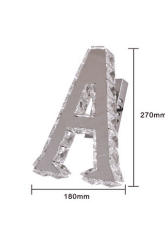 Crystal Wall Lamp Simple Led Living Room Background Wall Lamp Bedroom Bedside Lamp Corridor Wall Lamp - Prime Warehouse