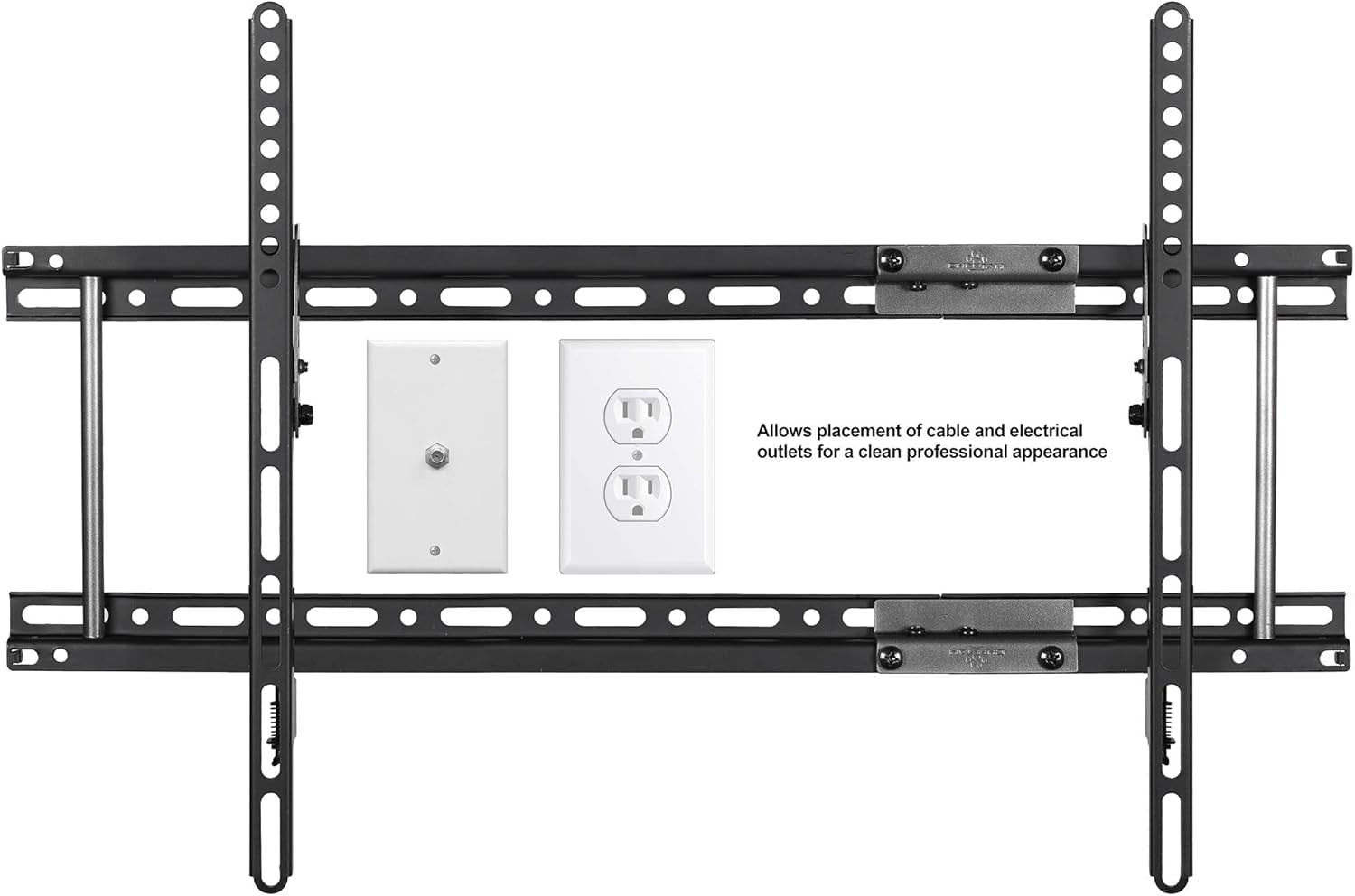 APTMM2B Tilt TV Wall Mount, Fits 32 to 85 Inch Tvs, 165Lbs and VESA 600, Flat/Flush or Tilting, Slim/Thin Low Profile 1.3 In, Wide for up to 24" Studs, Universal Mounting Bracket