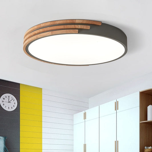 Simple Macaron Lamp Bedroom Led Ceiling Lamp