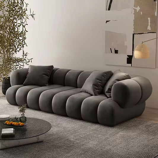 ATUNUS American Large Velvet Home Furniture Nordic Modern L Shape Corner Living Room Modular Sectional Sofa Couch Set - Prime Warehouse