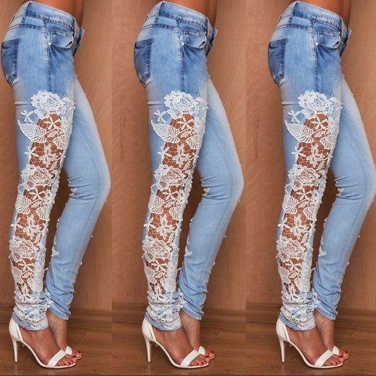 Lace jeans - Prime Warehouse