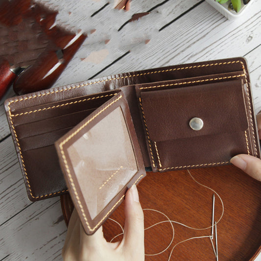 Homemade DIY Crafted Wallet with Real Leather - Prime Warehouse