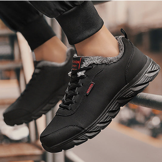 Men Sneakers Winter Warm Sports Shoes With Plush - Prime Warehouse