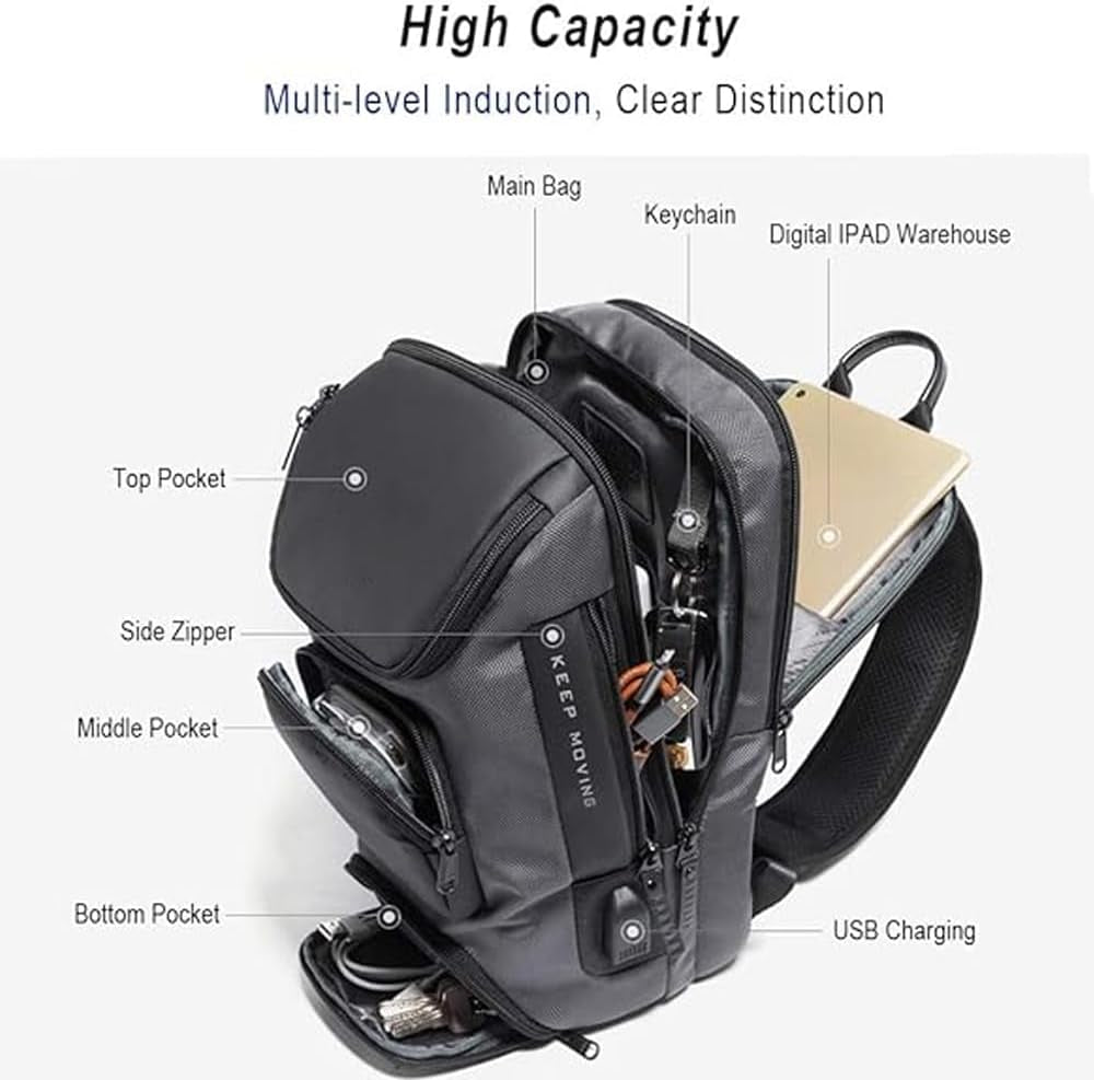 Crossbody Mini Portable Backpack  for Men