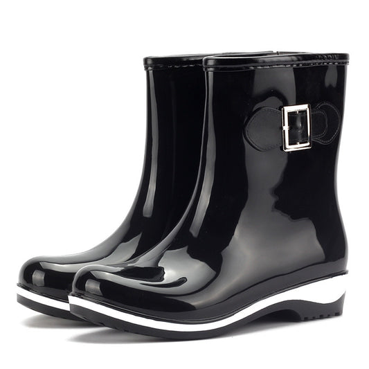 Rain boots warm mid tube snow boots - Prime Warehouse