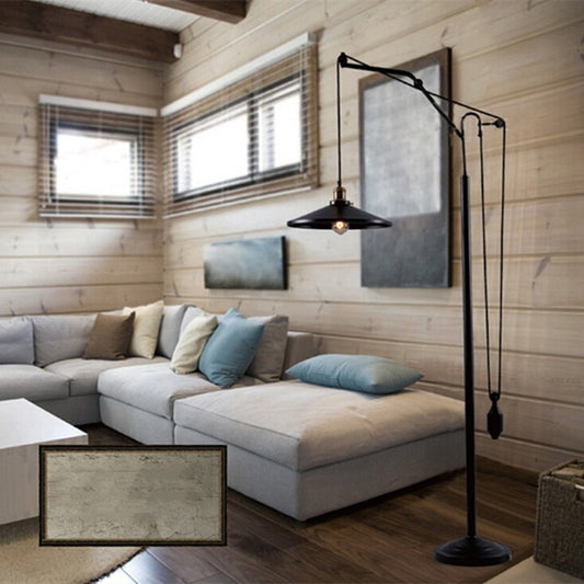 American Vintage Industrial Style Iron Living Room Bedroom Floor Lamp - Prime Warehouse