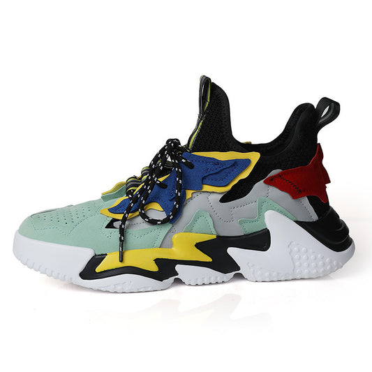 Thick-soled And Breathable Student Fly-woven Mesh Casual Sneakers - Prime Warehouse