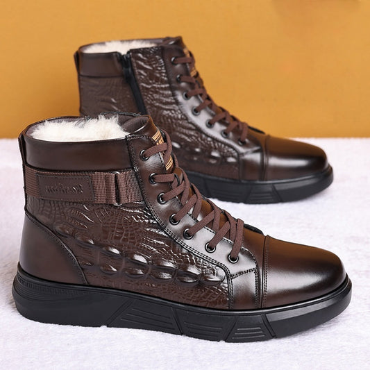 Fur Integrated Warm Snow Cotton Boots - Prime Warehouse