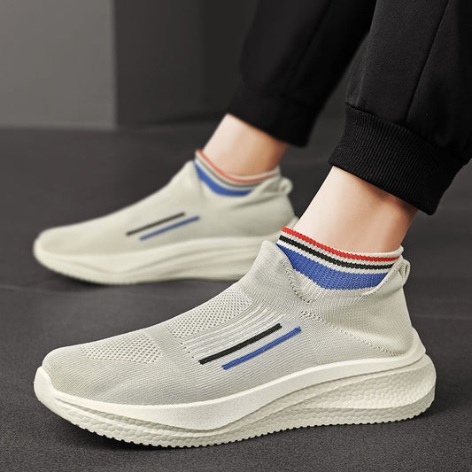 Men's Breathable Mesh Surface Flying Woven Sports Shoes