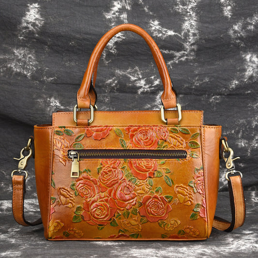 High Quality Natural Skin Tote Purse Cross Body Handbag Brush Color Women Messenger Shoulder Top Handle Genuine Leather Bags - Prime Warehouse