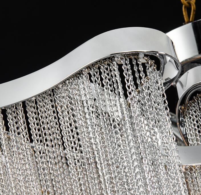 Nordic Light Luxury Tassel Aluminum Chain Living Room Ceiling - Prime Warehouse