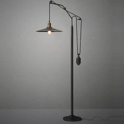 American Vintage Industrial Style Iron Living Room Bedroom Floor Lamp - Prime Warehouse