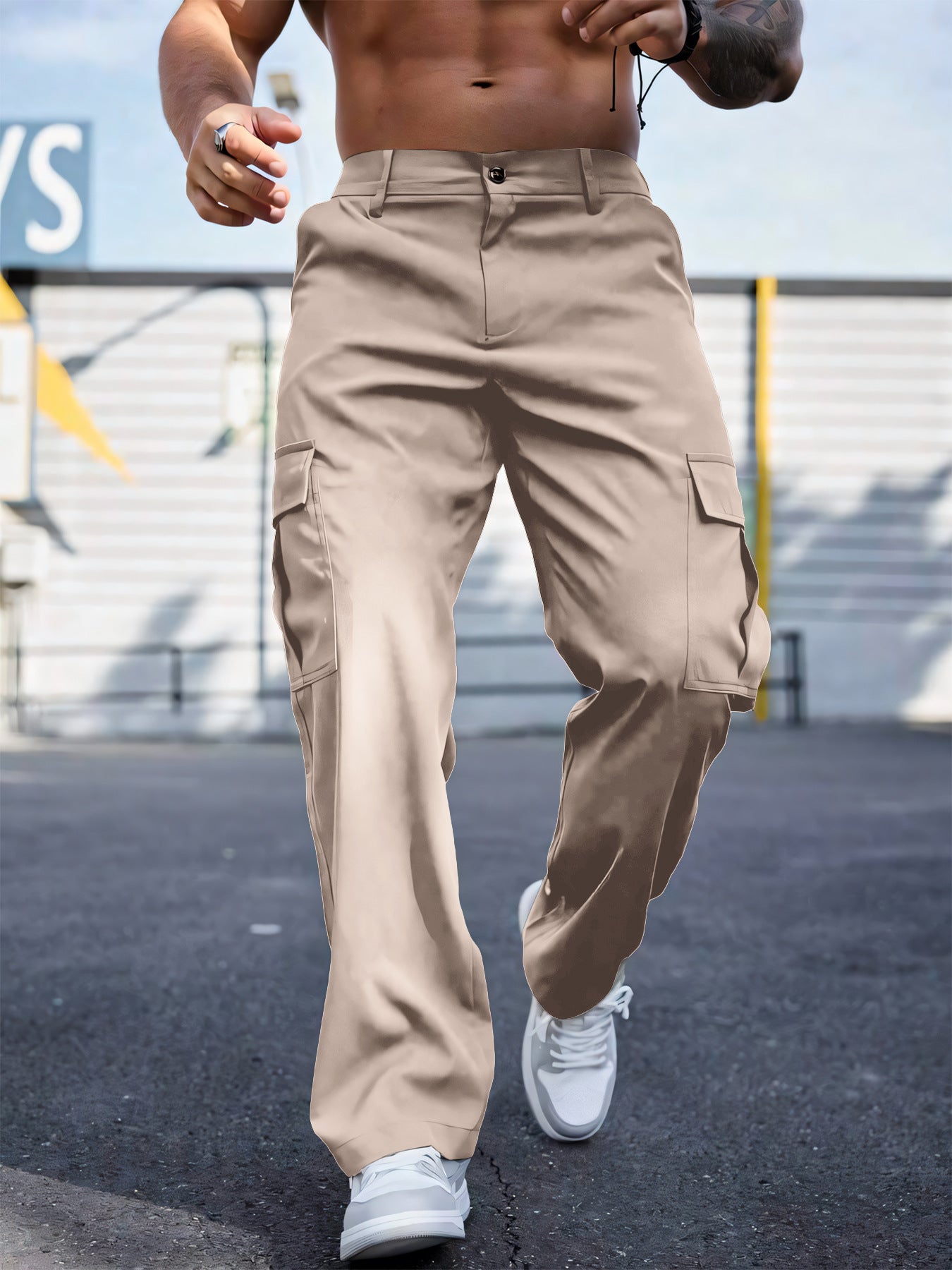 Wear-resistant Sports Straight Loose Cargo Pants - Prime Warehouse