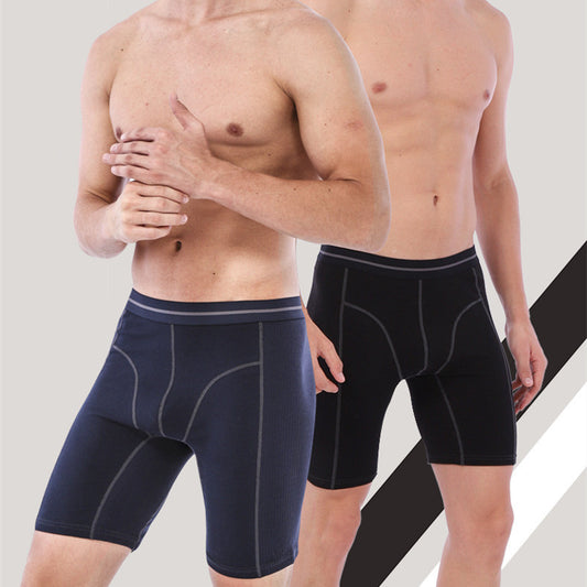 Cotton Men's Wear-resistant Sports Fitness Boxer Briefs - Prime Warehouse