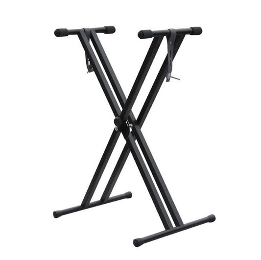 X-type Adjustable Double-tube Electronic Organ Rack Double-tube Keyboard Stand - Prime Warehouse