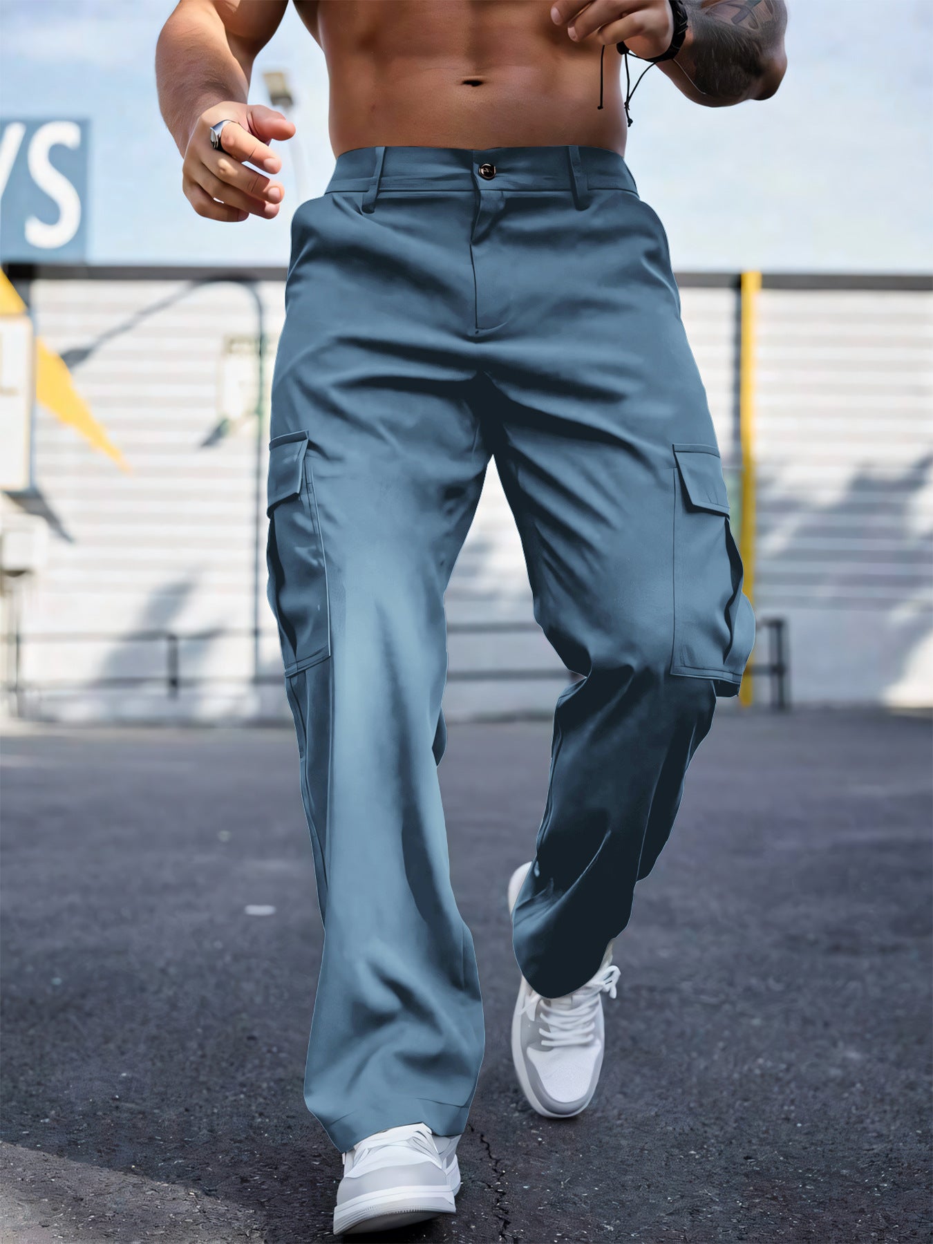 Wear-resistant Sports Straight Loose Cargo Pants - Prime Warehouse