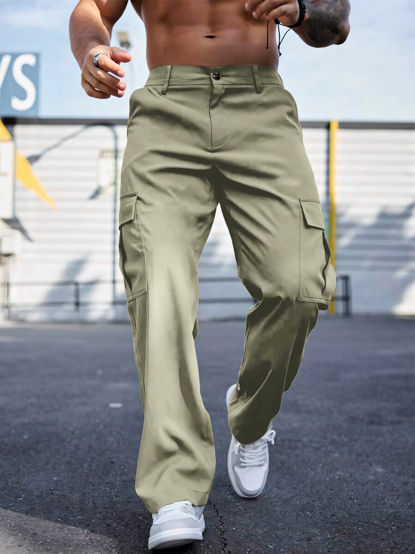 Wear-resistant Sports Straight Loose Cargo Pants - Prime Warehouse