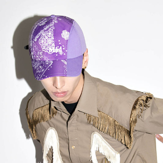 Cashew Flower Stitching Curved Eyebrow Baseball Hat - Prime Warehouse