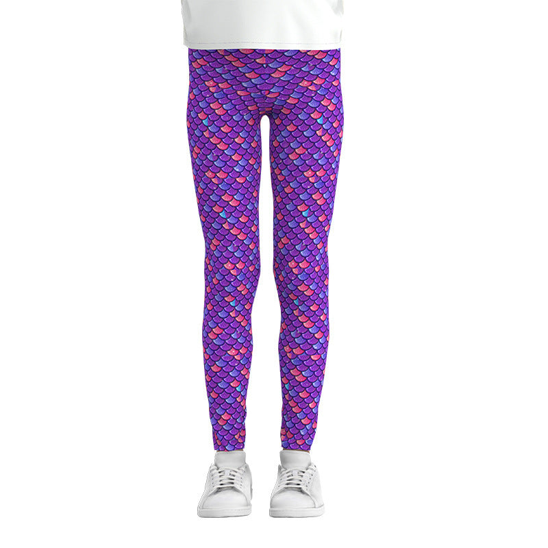 Digital Printing Leggings Girls Leggings Thin Stretch Pants - Prime Warehouse