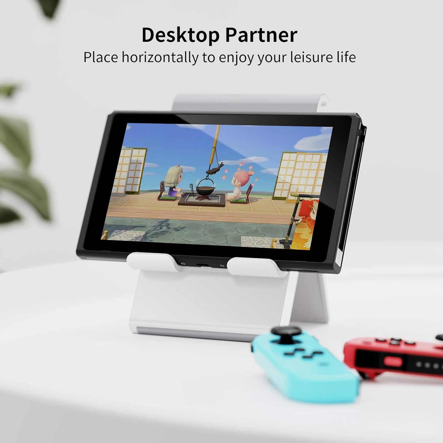 Adjustable Tablet Stand Holder Portable Foldable Desktop Stand Dock Compatible for Ipad, Iphone, Nintendo Switch, Samsung Galaxy and Kindle Fire Tablets – Gray