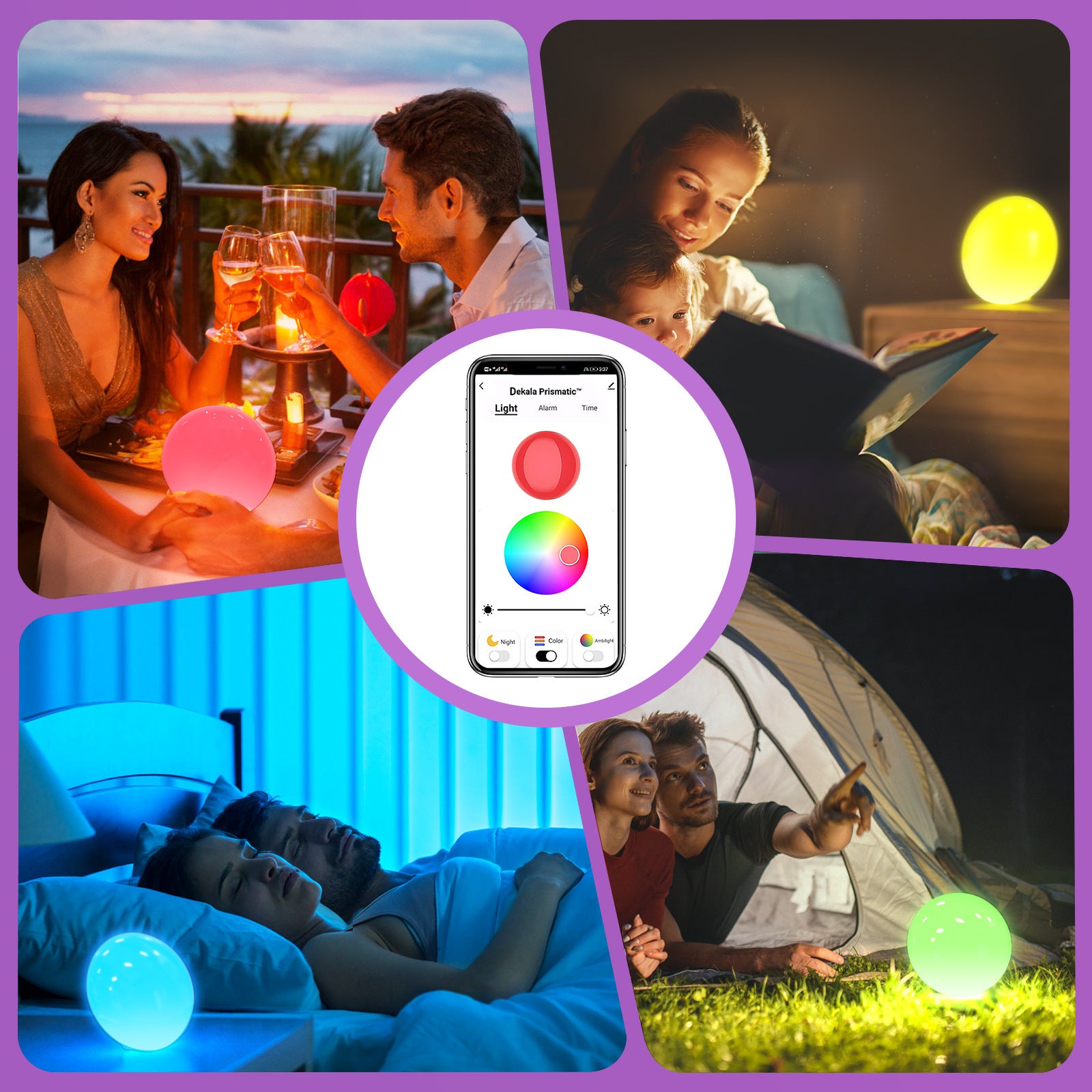 LED Color Atmosphere Lamp Indoor Colorful Table Lamp Night Light - Prime Warehouse